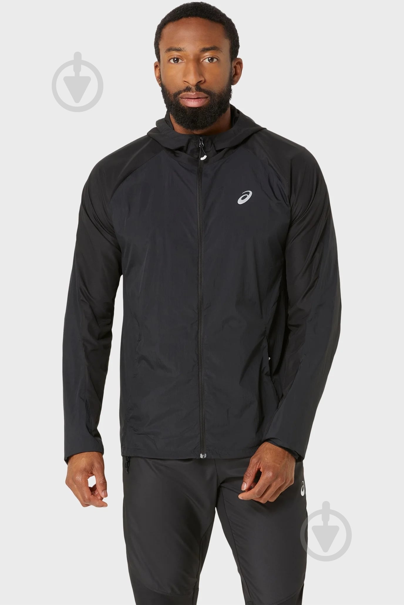 Ветровка мужская Asics ROAD PACKABLE JACKET 2011D084-001 р.S черная - фото 1 Ветровка мужская Asics ROAD PACKABLE JACKET 2011D084-001 р.S черная - фото 1