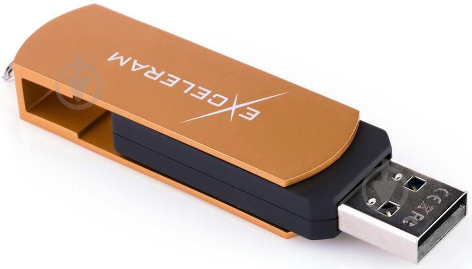 Флеш-память USB Exceleram P2 Series 64 ГБ USB 2.0 brown (EXP2U2BRB64) - фото 4