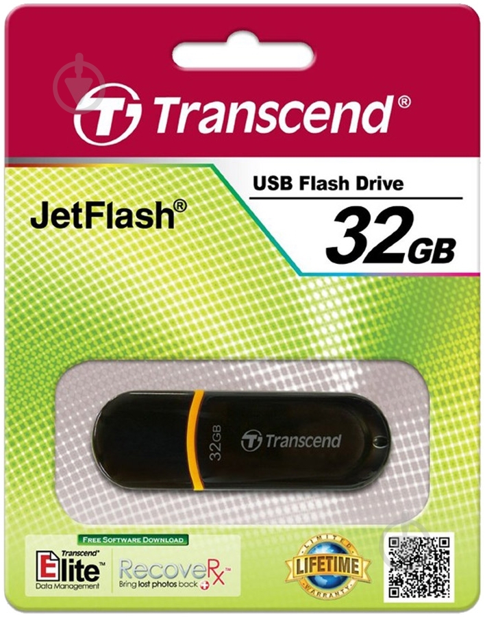 Флеш-пам'ять USB Transcend JetFlash 300 32 ГБ USB 2.0 (TS32GJF300) - фото 3