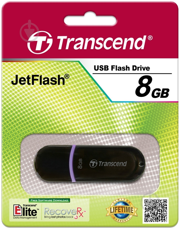 Флеш-пам'ять USB Transcend JetFlash 300 8 ГБ USB 2.0 (TS8GJF300) - фото 3