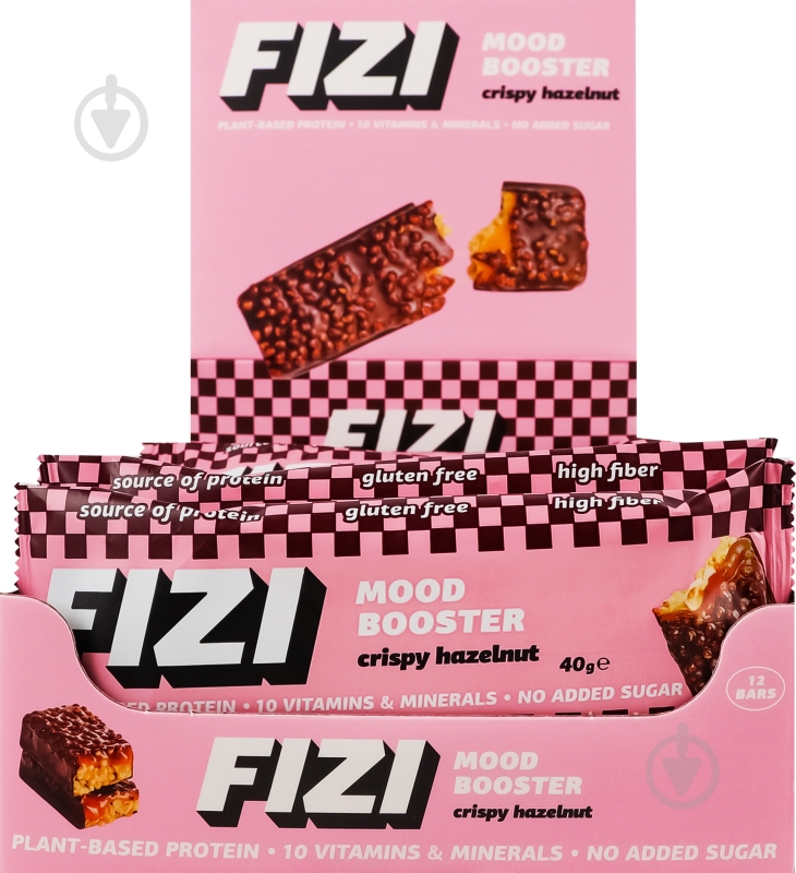 Батончик Fizi витаминный Crispy Hazelnut - фото 7