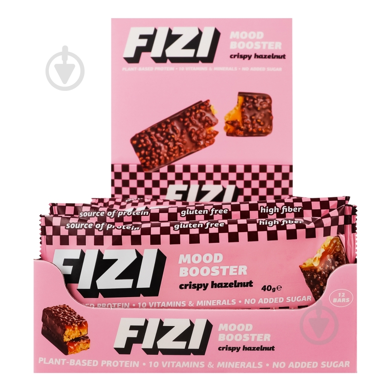 Батончик Fizi витаминный Crispy Hazelnut - фото 11