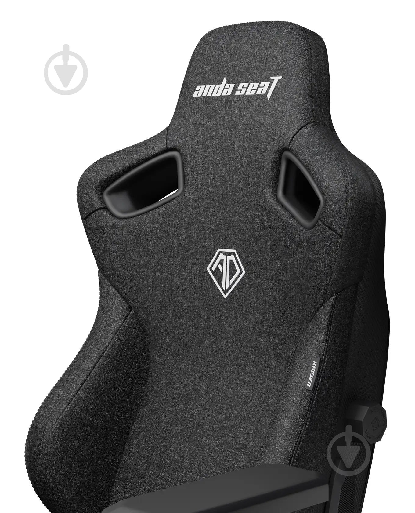 Крісло Anda Seat Kaiser 3 Size XL Black Fabric (AD12YDC-XL-01-B-CF) сіро-чорний - фото 4 Крісло Anda Seat Kaiser 3 Size XL Black Fabric (AD12YDC-XL-01-B-CF) сіро-чорний - фото 4