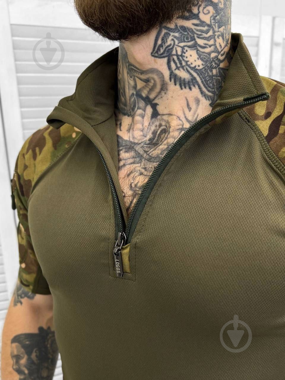 Рубашка LOGOS Тактическая с коротким рукавом р.3XL мультикам темный - фото 3