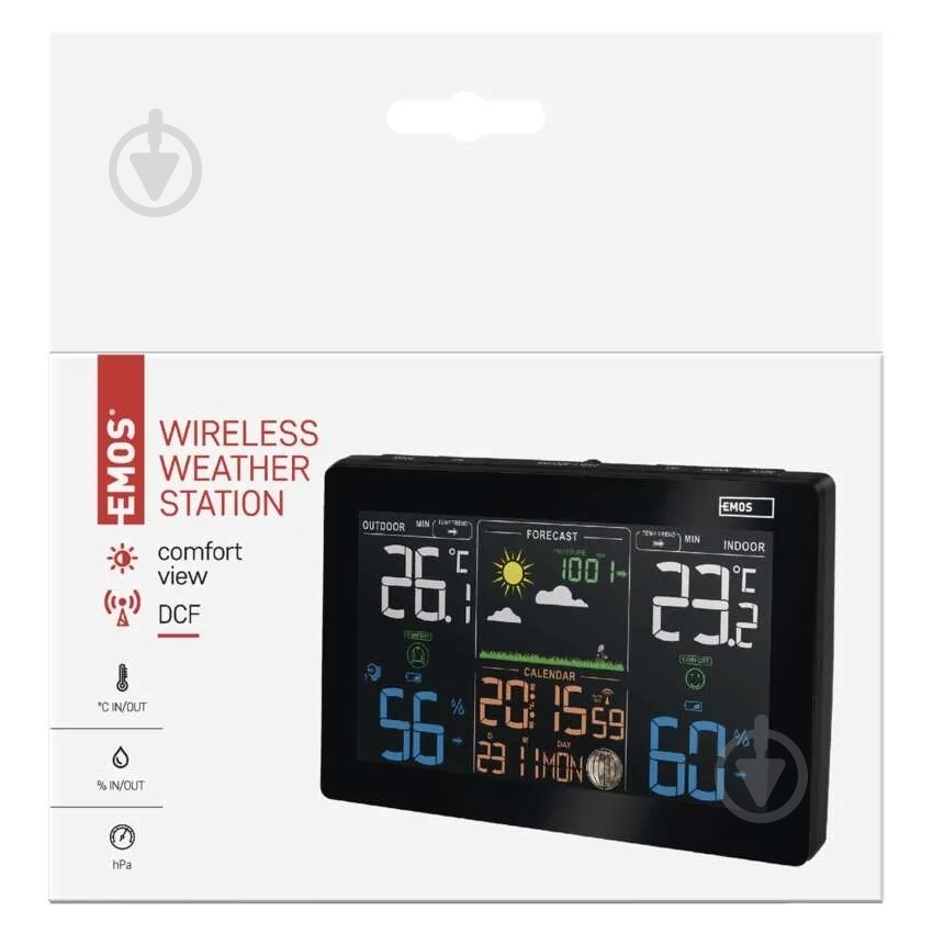 Метеостанція Emos бездротова цифрова E5111 - фото 11 Метеостанція Emos бездротова цифрова E5111 - фото 11
