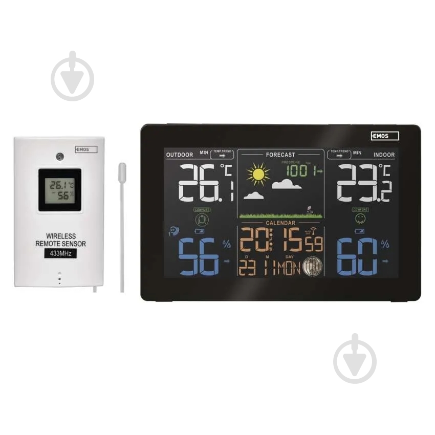 Метеостанція Emos бездротова цифрова E5111 - фото 7 Метеостанція Emos бездротова цифрова E5111 - фото 7