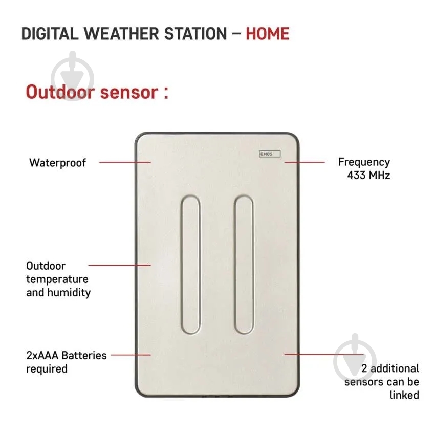 Метеостанция Emos беспроводная цифровая E6018 - фото 6 Метеостанция Emos беспроводная цифровая E6018 - фото 6