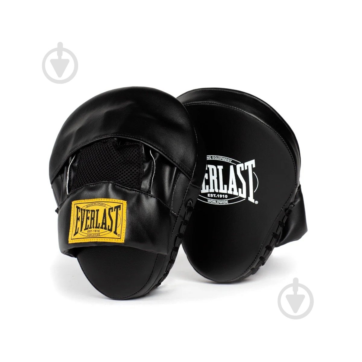 Лапи боксерські Everlast 1910 Focus Mitts чорний - фото 1 Лапи боксерські Everlast 1910 Focus Mitts чорний - фото 1