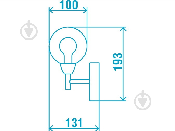 Бра Victoria Lighting LED 1x5 Вт G9 белый Palermo/AP1 - фото 2