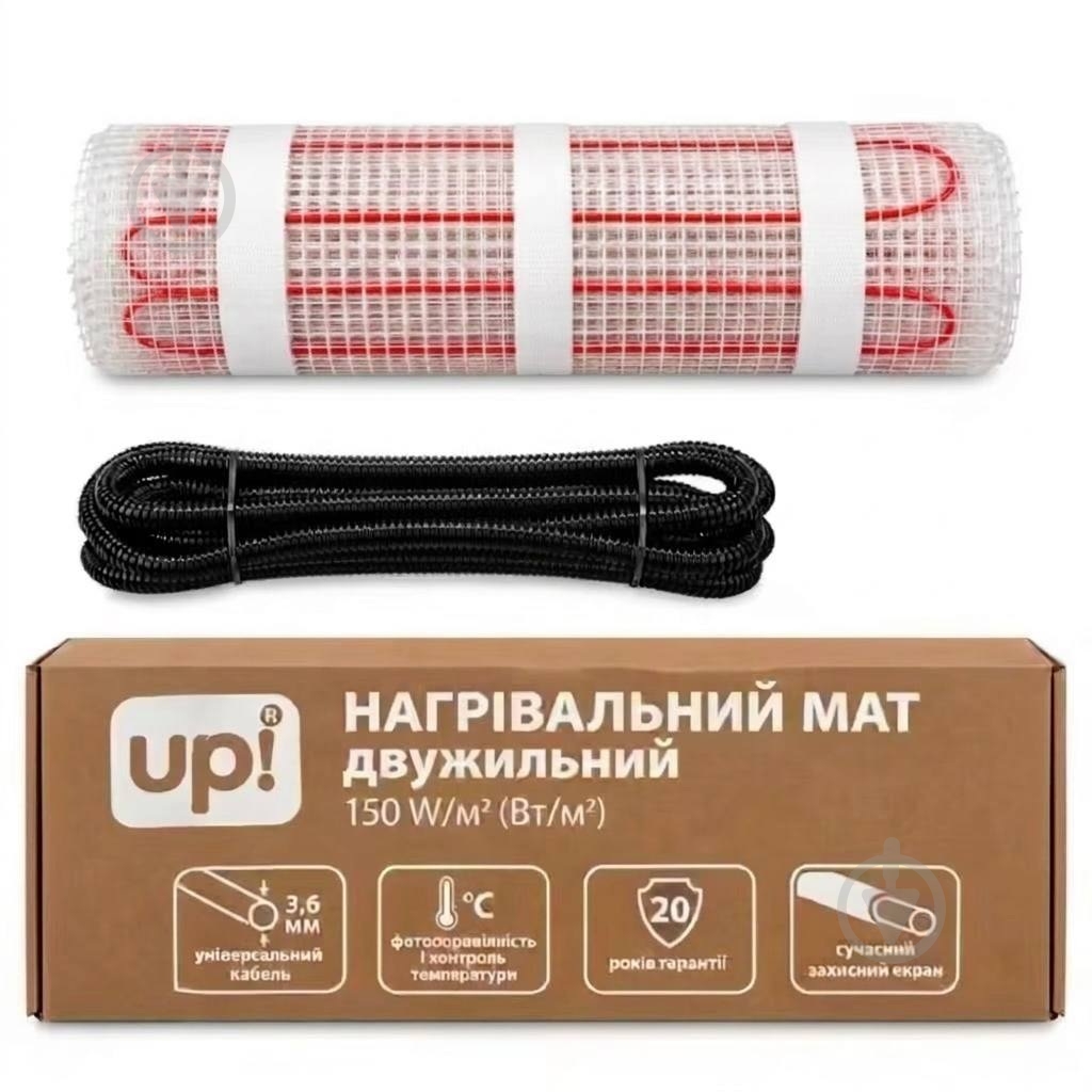 Нагрівальний мат UP! (Underprice) 1,5 кв. м 225 W - фото 1