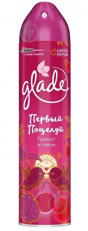 Освіжувач повітря Glade Перший поцілунок 300 мл - фото 1 Освіжувач повітря Glade Перший поцілунок 300 мл - фото 1