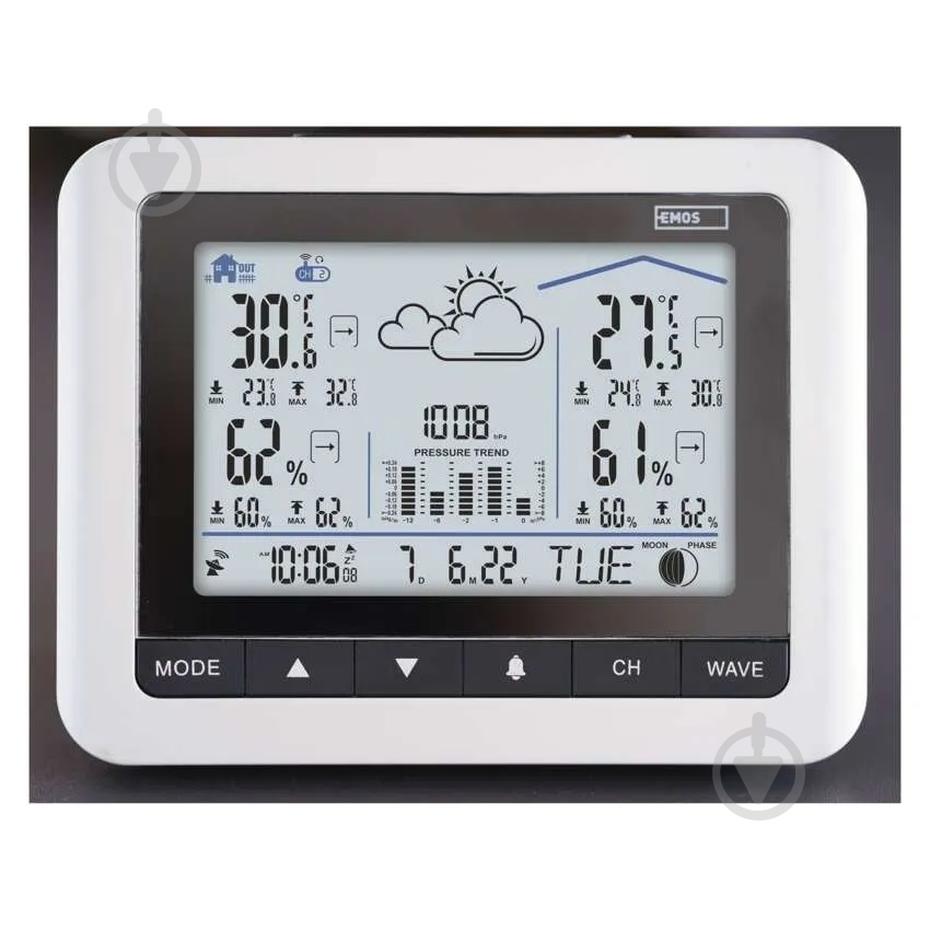 Метеостанция Emos беспроводная цифровая E0316 - фото 6 Метеостанция Emos беспроводная цифровая E0316 - фото 6