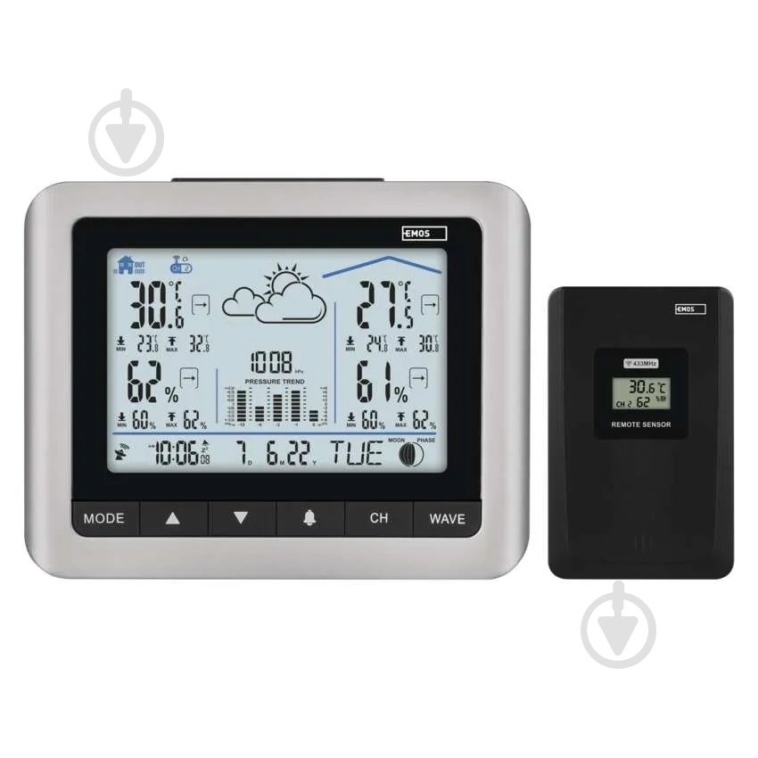 Метеостанция Emos беспроводная цифровая E0316 - фото 7 Метеостанция Emos беспроводная цифровая E0316 - фото 7