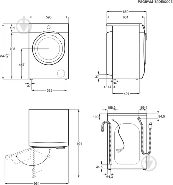Стиральная машина AEG L8FEC69PSU - фото 11