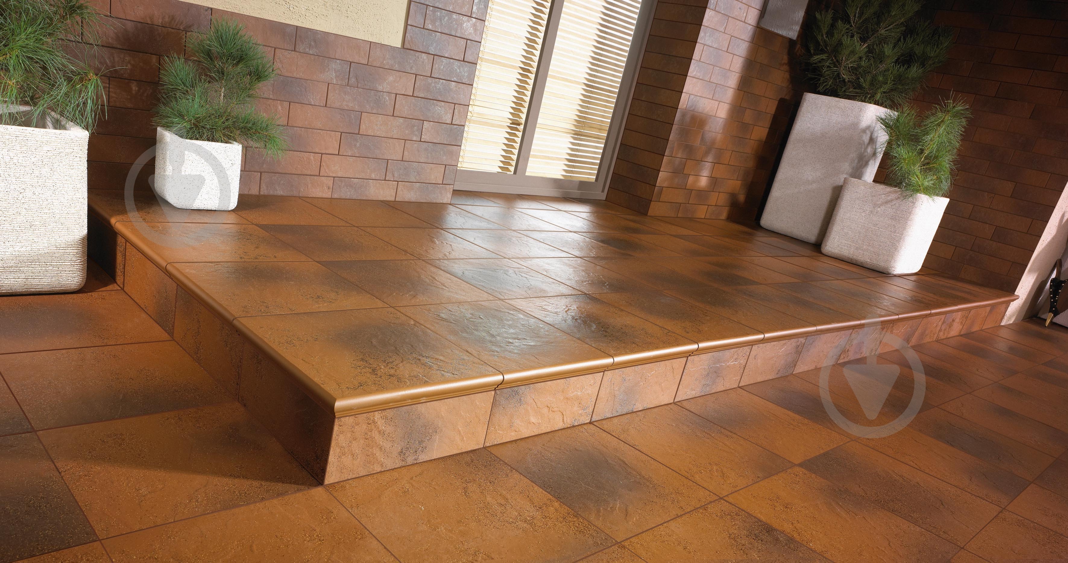Клинкерная плитка Ceramika Paradyz Asti brown elewacja 24,5x6,6 см (new 60127161 ) - фото 4