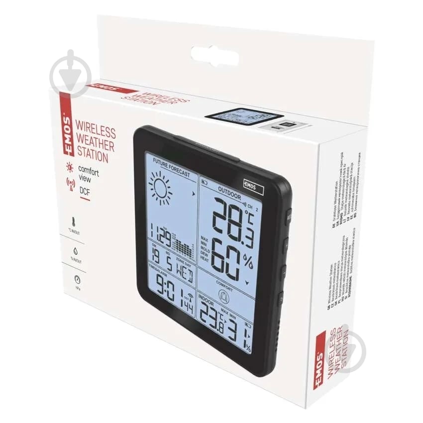 Метеостанция Emos беспроводная цифровая E5080 - фото 2 Метеостанция Emos беспроводная цифровая E5080 - фото 2