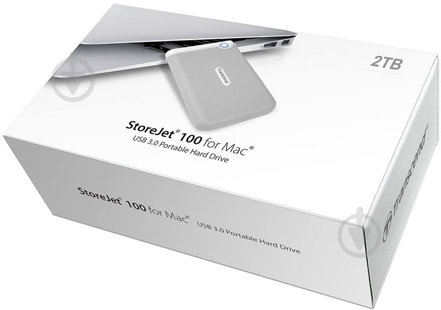 Внешний жесткий диск Transcend StoreJet 2.5 Apple 2 ТБ 2,5" USB 3.0 (TS2TSJM100) - фото 2