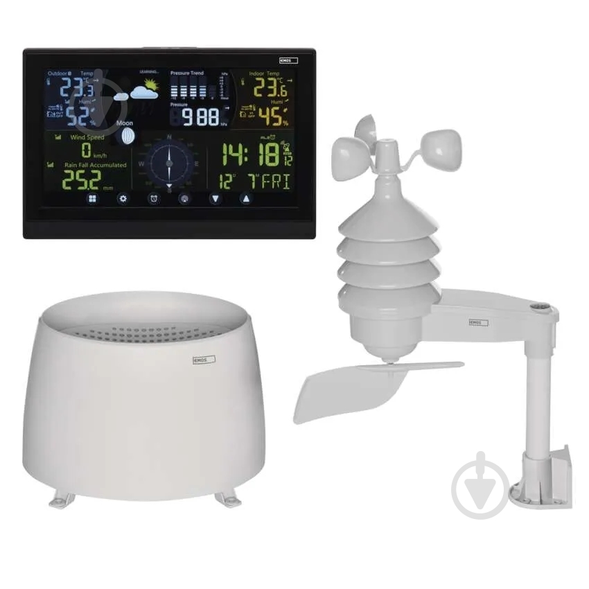 Метеостанція Emos бездротова цифрова E6016 - фото 8 Метеостанція Emos бездротова цифрова E6016 - фото 8