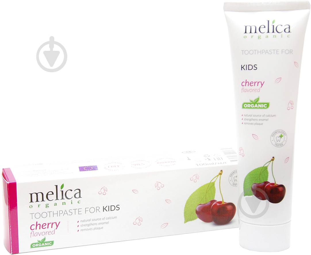 Паста Melica Organic детская Вишня 100 мл - фото 1 Паста Melica Organic детская Вишня 100 мл - фото 1
