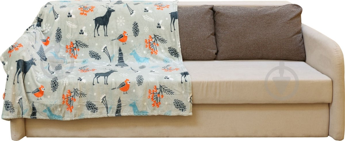 Плед Basic Deer 150x180 см сірий La Nuit - фото 1