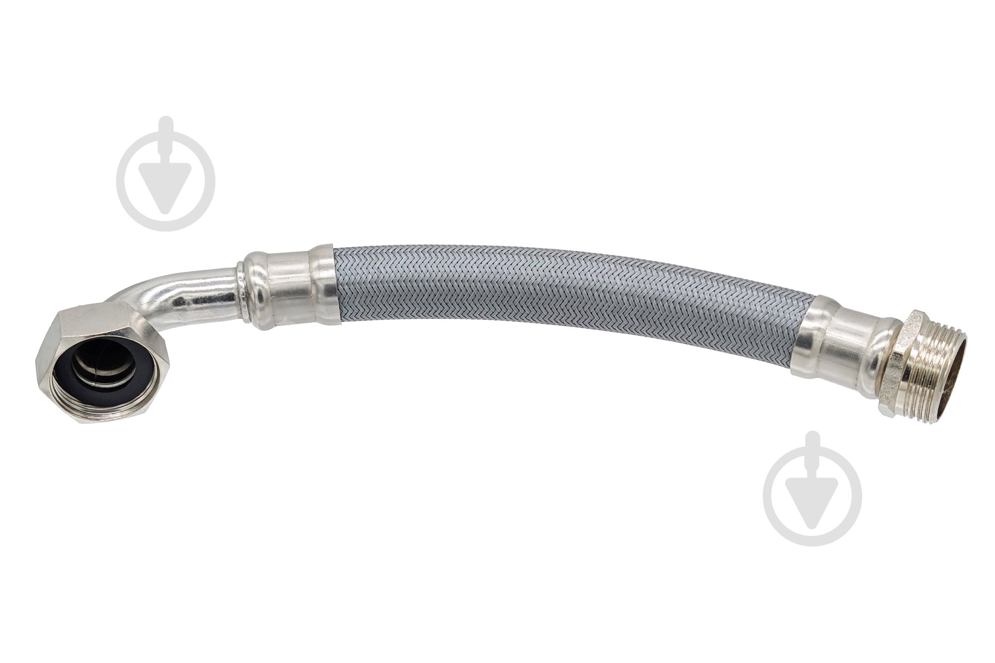 Шланг антивібраційний Water House Neylon WH 1" В-З кутовий 0.8 м - фото 1 Шланг антивібраційний Water House Neylon WH 1" В-З кутовий 0.8 м - фото 1