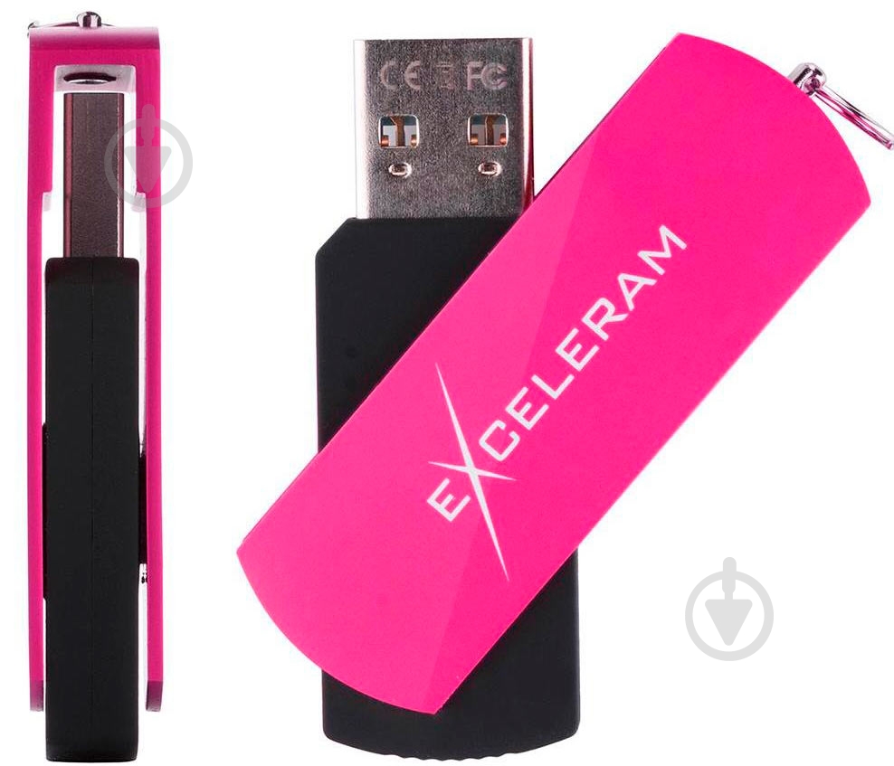 Флеш-память USB Exceleram P2 Series 64 ГБ USB 2.0 rose (EXP2U2ROB64) - фото 4 Флеш-память USB Exceleram P2 Series 64 ГБ USB 2.0 rose (EXP2U2ROB64) - фото 4