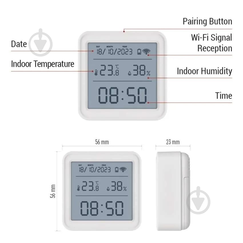 Термогигрометр Emos EGS0101 ZigBee - фото 8 Термогигрометр Emos EGS0101 ZigBee - фото 8