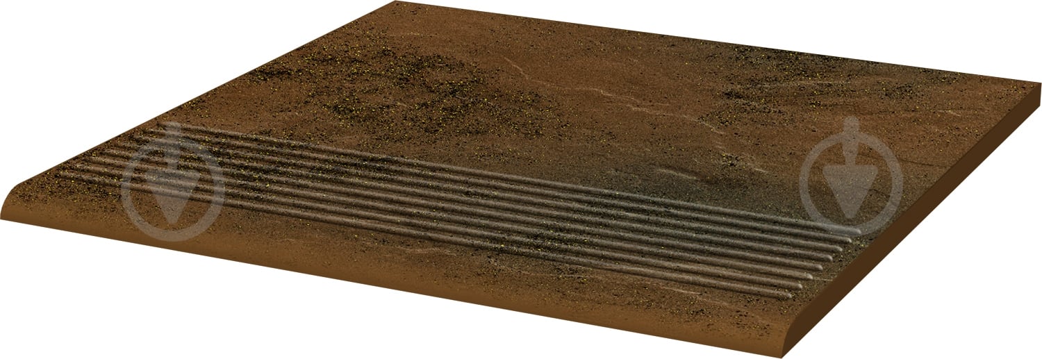 Клінкерна плитка Ceramika Paradyz Asti brown stopnica prosta 30x30 см (new 60127175 ) - фото 1