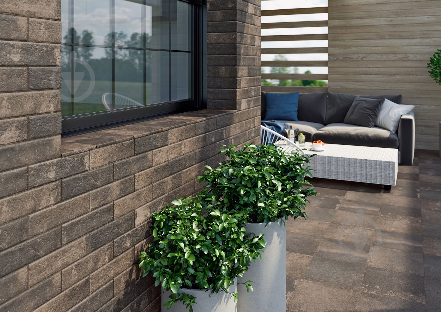 Клінкерна плитка Ceramika Paradyz Fondi brown kapinos stopnica prosta 30x33 см - фото 2