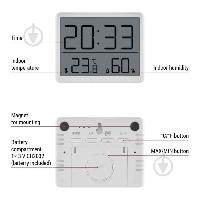 Термогигрометр Emos E6210 - фото 2
