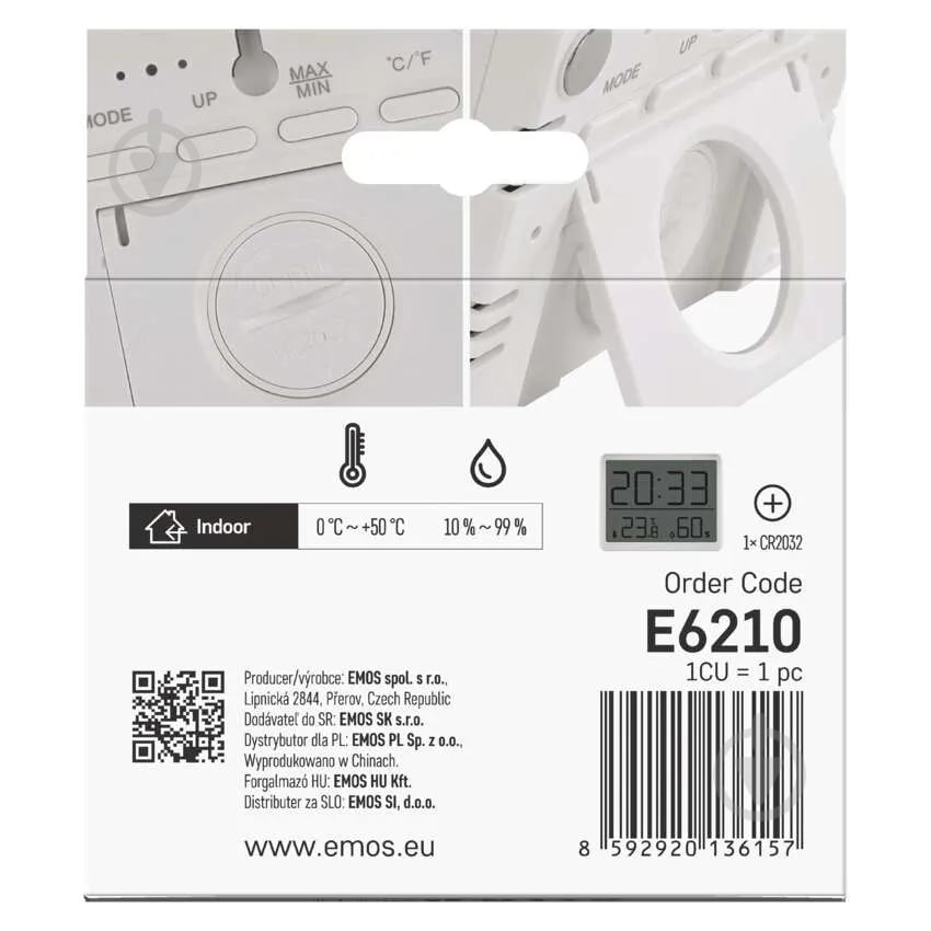 Термогигрометр Emos E6210 - фото 8