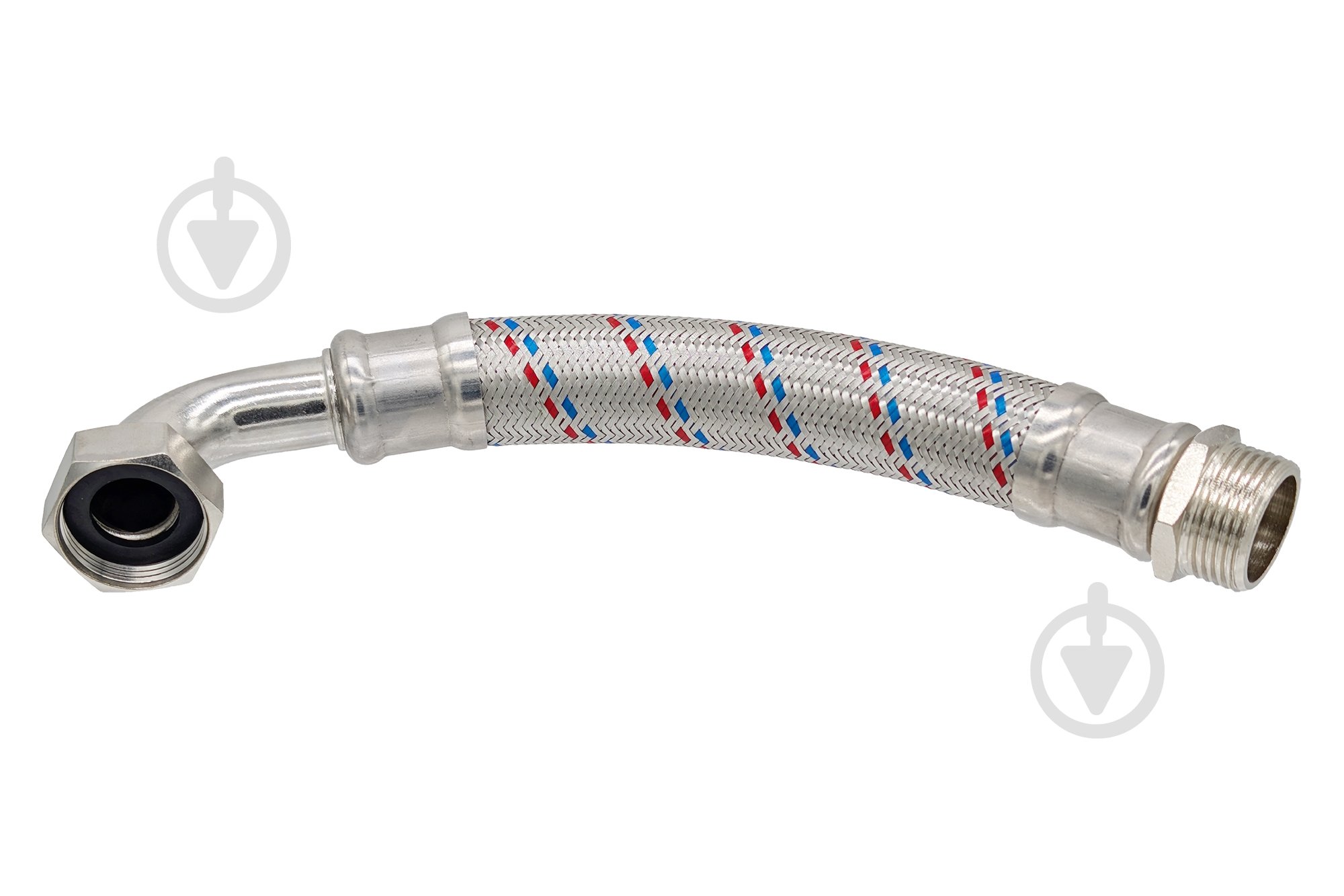 Шланг антивибрационный Water House в н/ж оплетке WH 1" В-Н угловой 0.8 м - фото 1 Шланг антивибрационный Water House в н/ж оплетке WH 1" В-Н угловой 0.8 м - фото 1