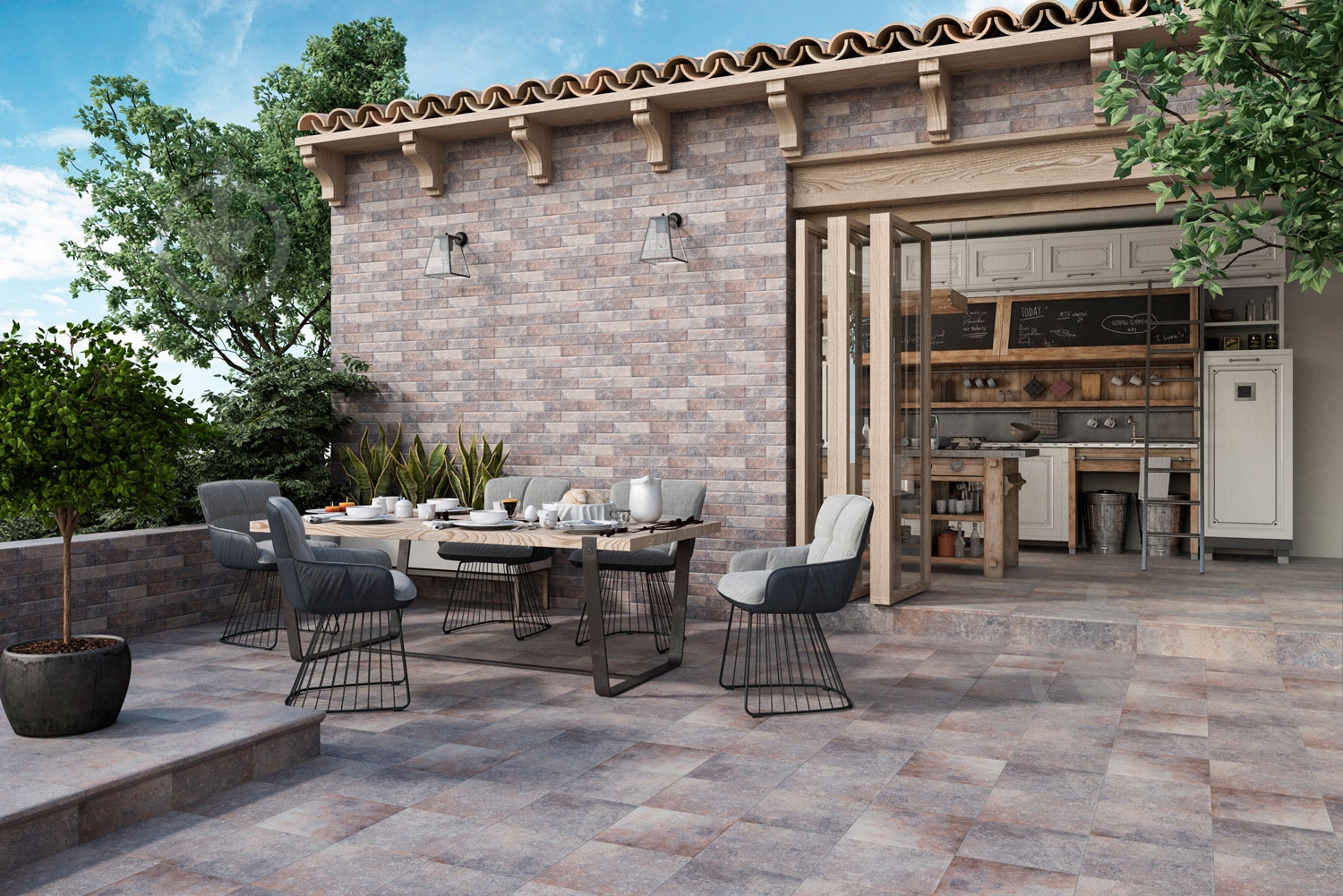 Клинкерная плитка Ceramika Paradyz Marsala grys kapinos stopnica prosta 30x33 - фото 3