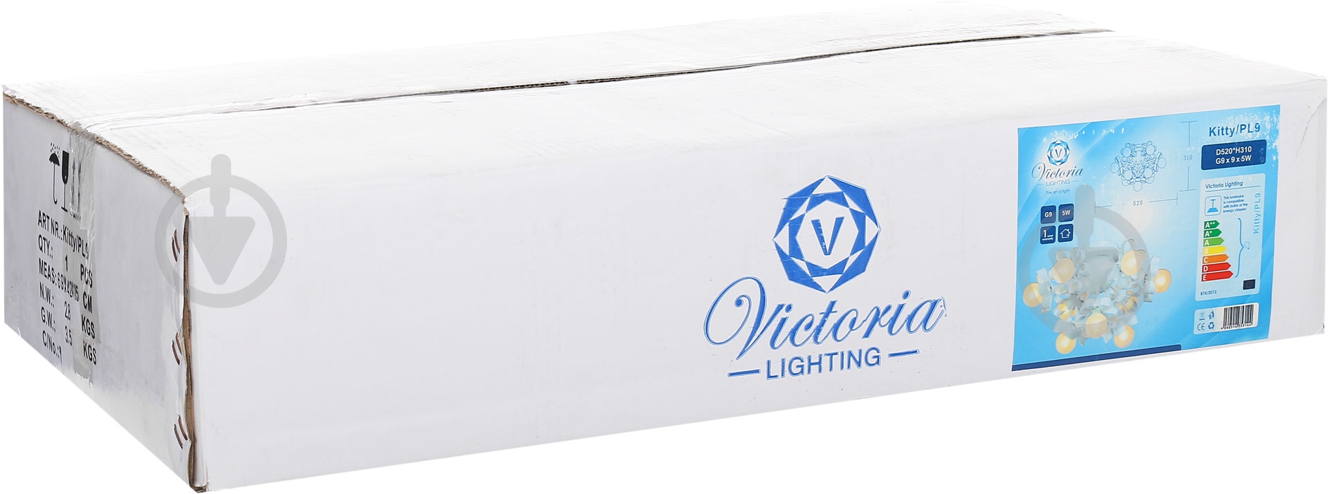 Люстра потолочная Victoria Lighting 9xG9 белый Kitty/PL9 - фото 3