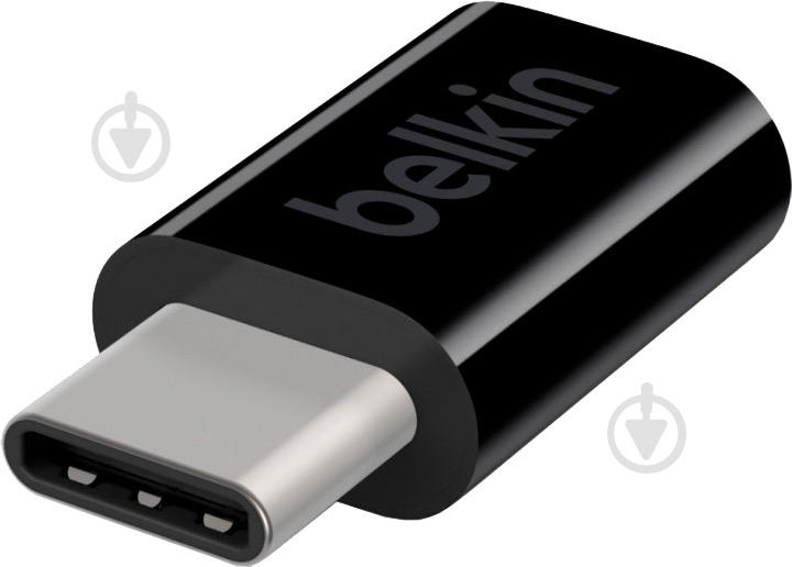 Адаптер Belkin USB Type-C – microUSB black (F2CU058BTBLK) - фото 1 Адаптер Belkin USB Type-C – microUSB black (F2CU058BTBLK) - фото 1