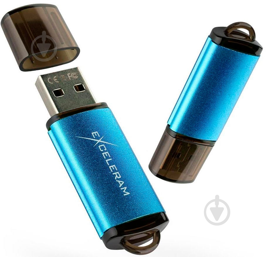 Флеш-память USB Exceleram A3 Series 64 ГБ USB 2.0 blue (EXA3U2BL64) - фото 4