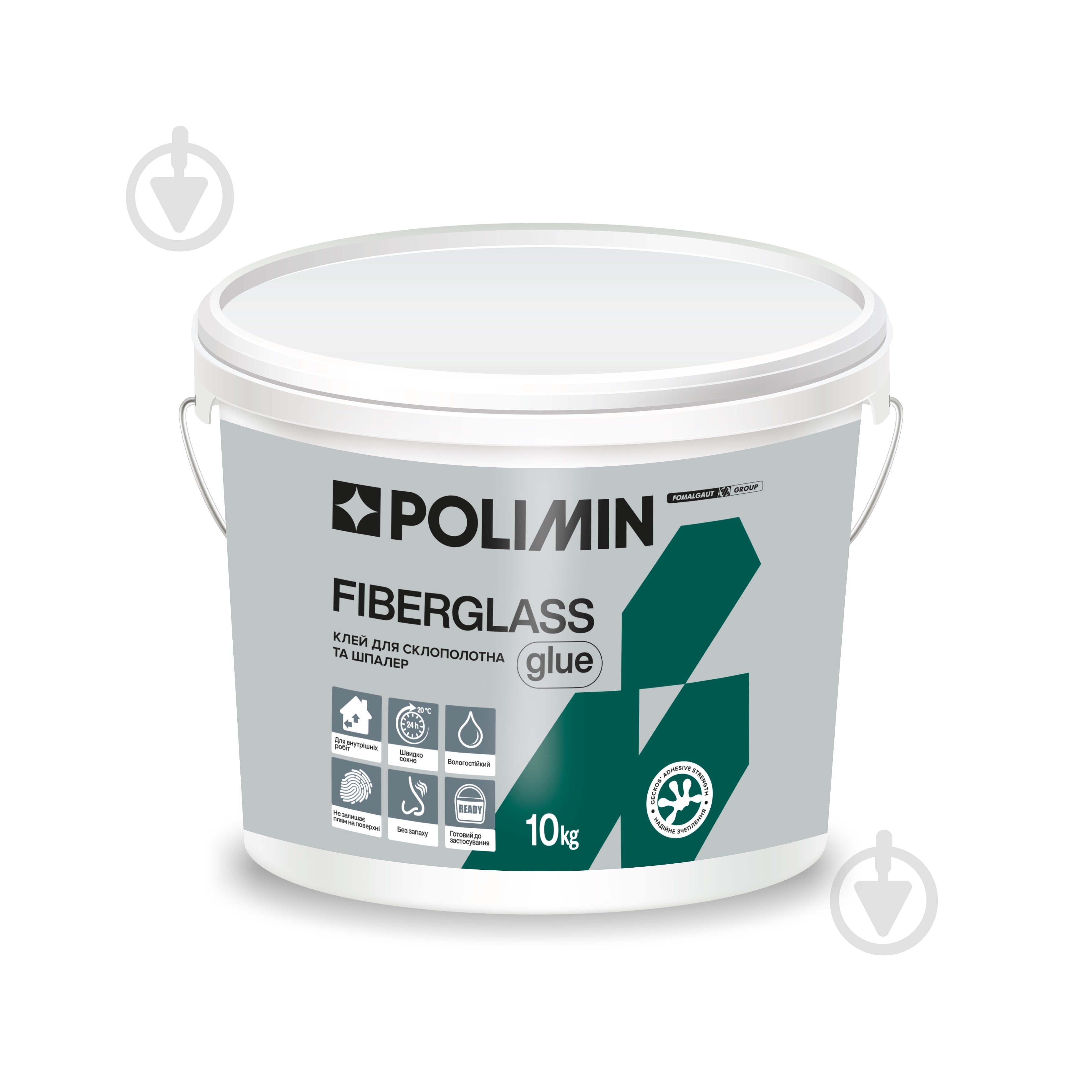 Клей Polimin Fiberglass для склополотна та шпалер 10 кг - фото 1 Клей Polimin Fiberglass для склополотна та шпалер 10 кг - фото 1