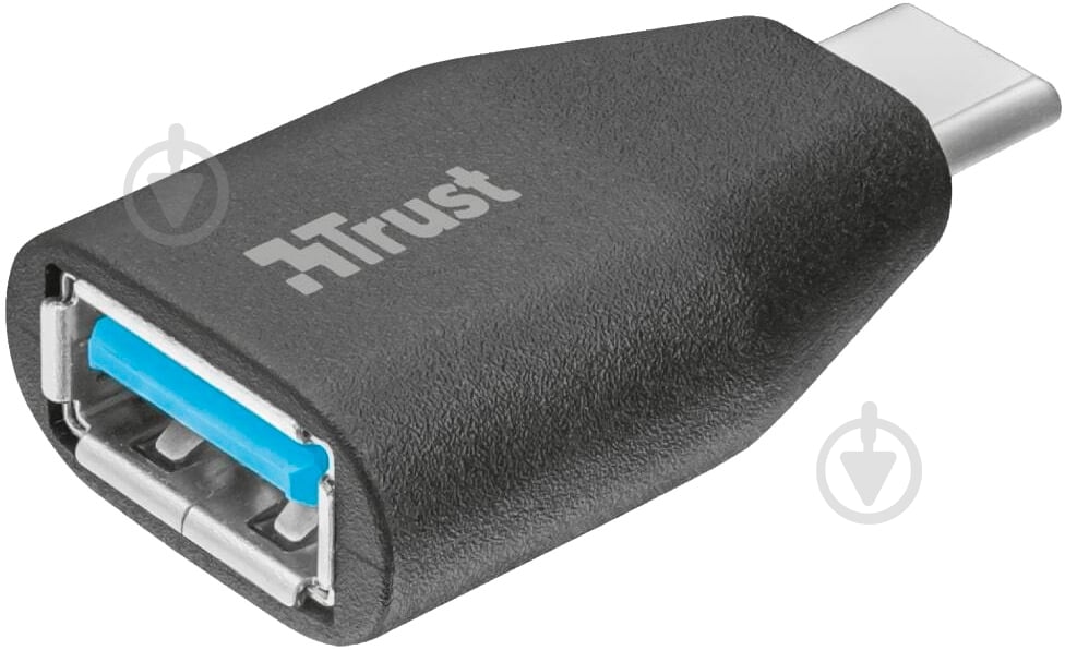 Переходник Trust USB type C – USB type A black (22627) - фото 1