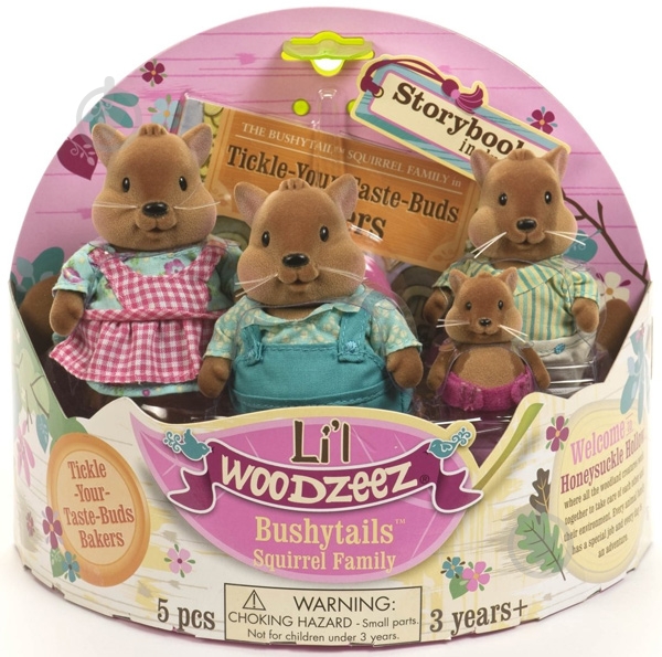 Игровой набор Li'l Woodzeez Семья Белок 6008M - фото 3 Игровой набор Li'l Woodzeez Семья Белок 6008M - фото 3