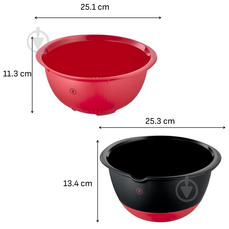 Миска-друшляк Tefal Ingenio+ (3 л) K198S234 - фото 2