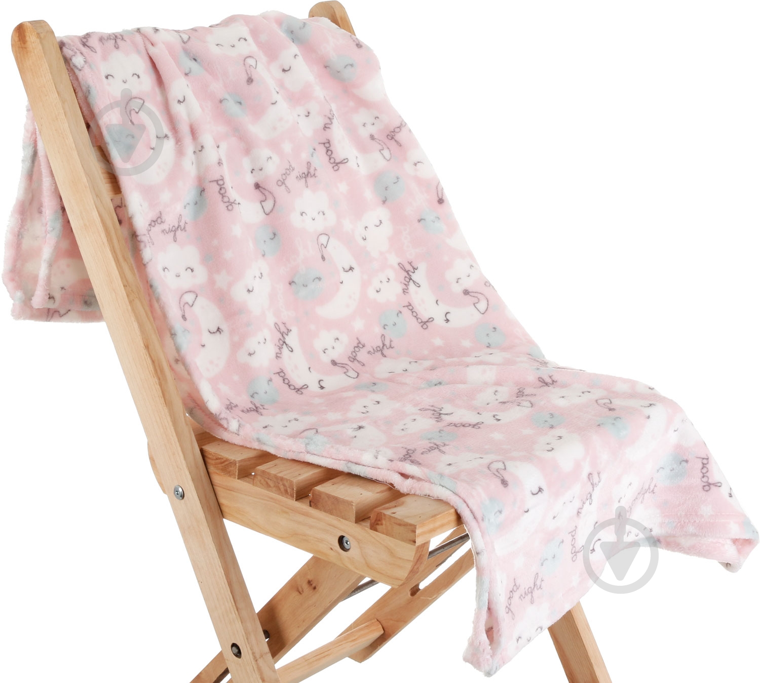 Плед Луна 100x120 см розовый - фото 2