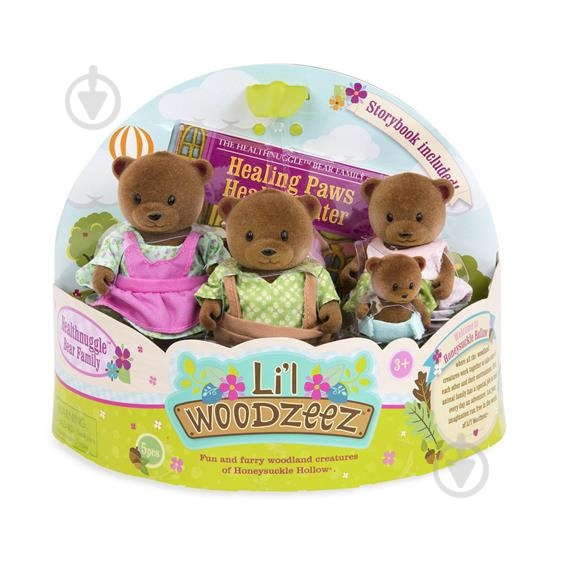 Игровой набор Li'l Woodzeez Семья Медведей 6093M - фото 1 Игровой набор Li'l Woodzeez Семья Медведей 6093M - фото 1