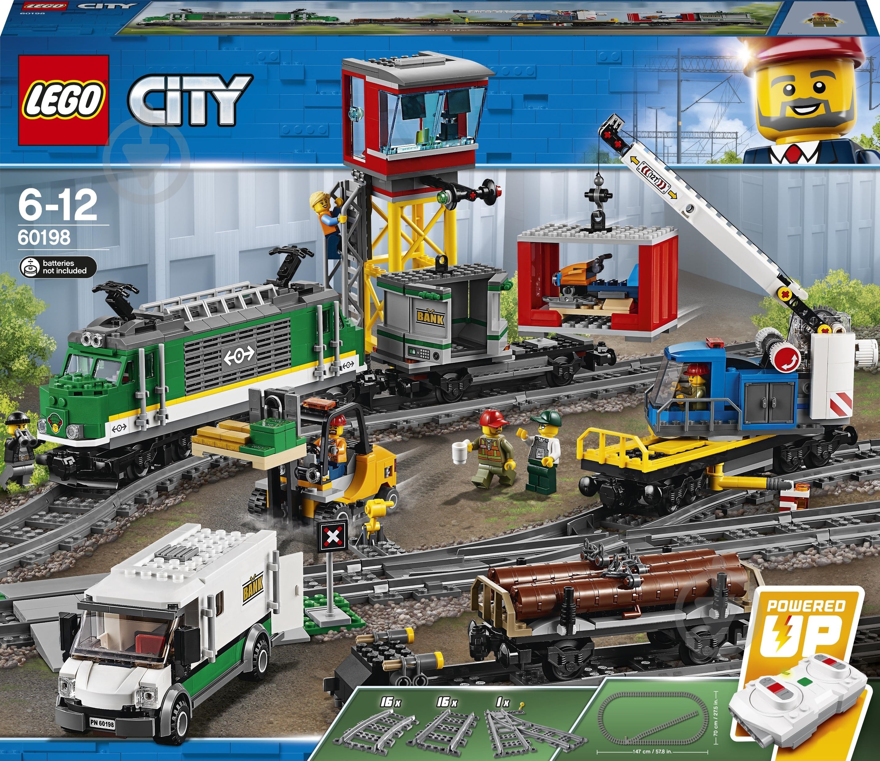 ᐉ Конструктор LEGO City Грузовой поезд 60198 • Купить в Киеве