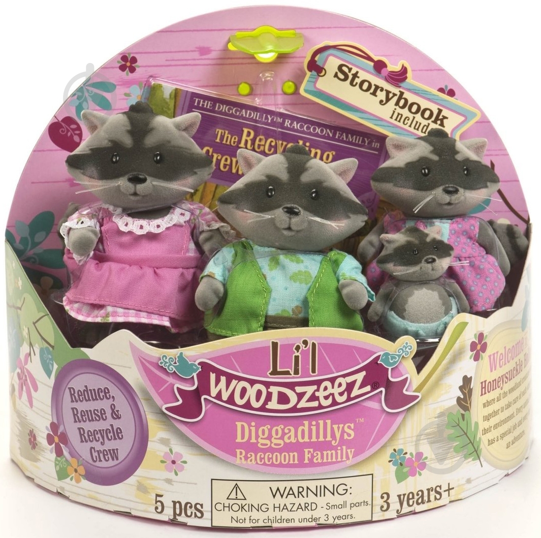 Ігровий набір Li'l Woodzeez Сім'я Єнотів 6004M - фото 3 Ігровий набір Li'l Woodzeez Сім'я Єнотів 6004M - фото 3