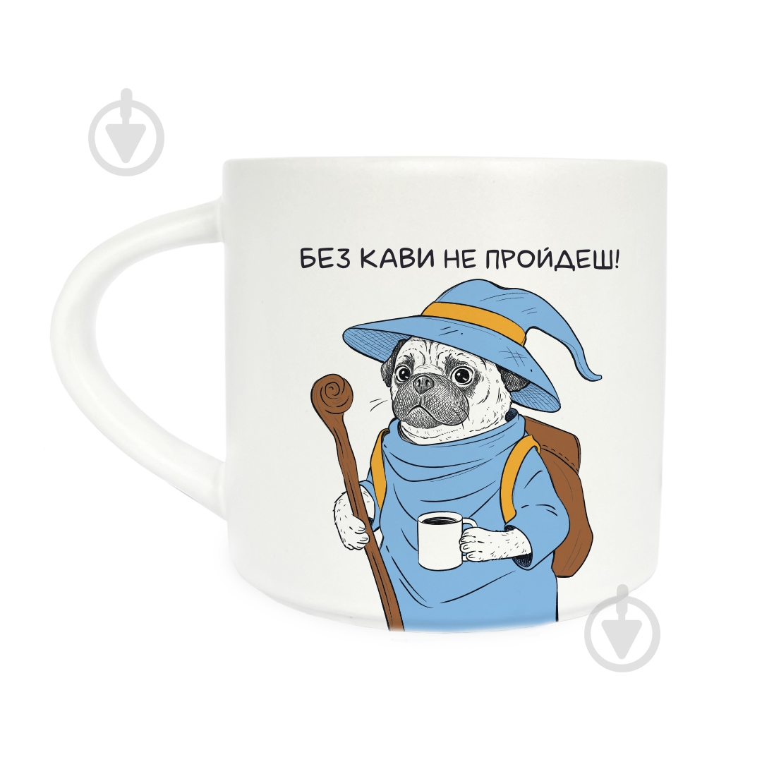 Чашка Orner Мопс-чарівник 400 мл - фото 1
