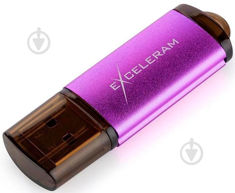 Флеш-пам'ять USB Exceleram A3 Series 64 ГБ USB 2.0 violet (EXA3U2PU64) - фото 3