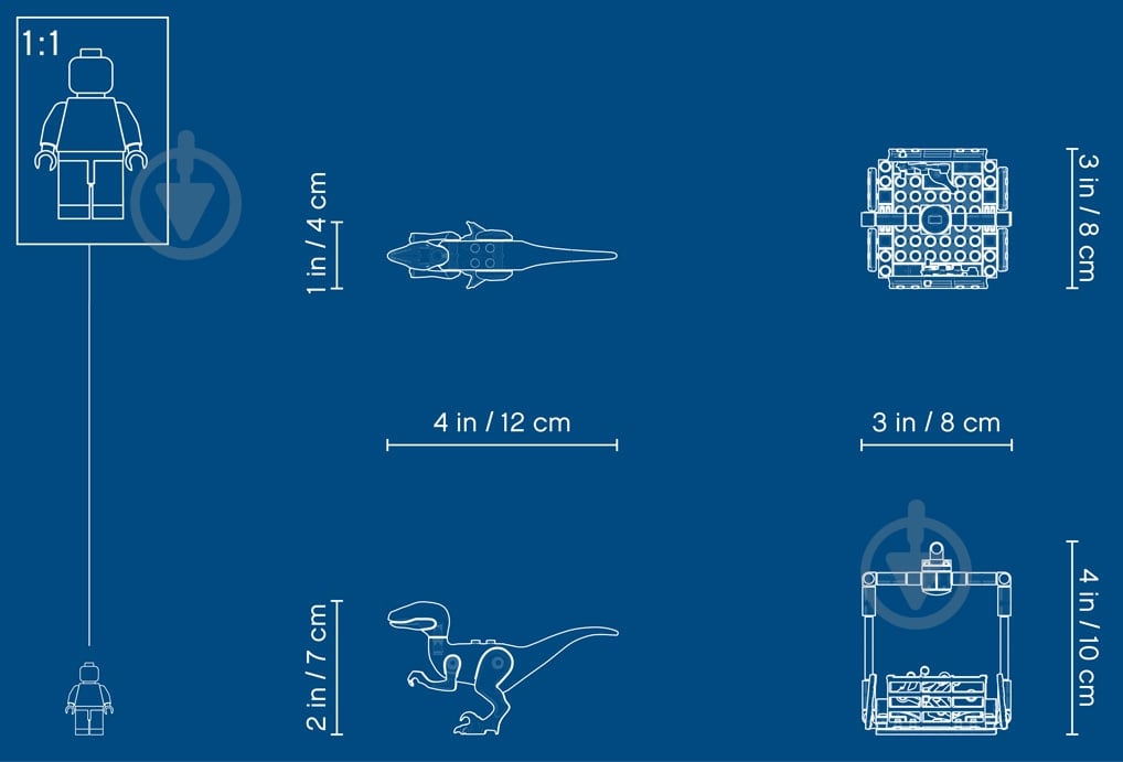 Конструктор LEGO Jurassic World Погоня за Блу на вертольоті 75928 - фото 10