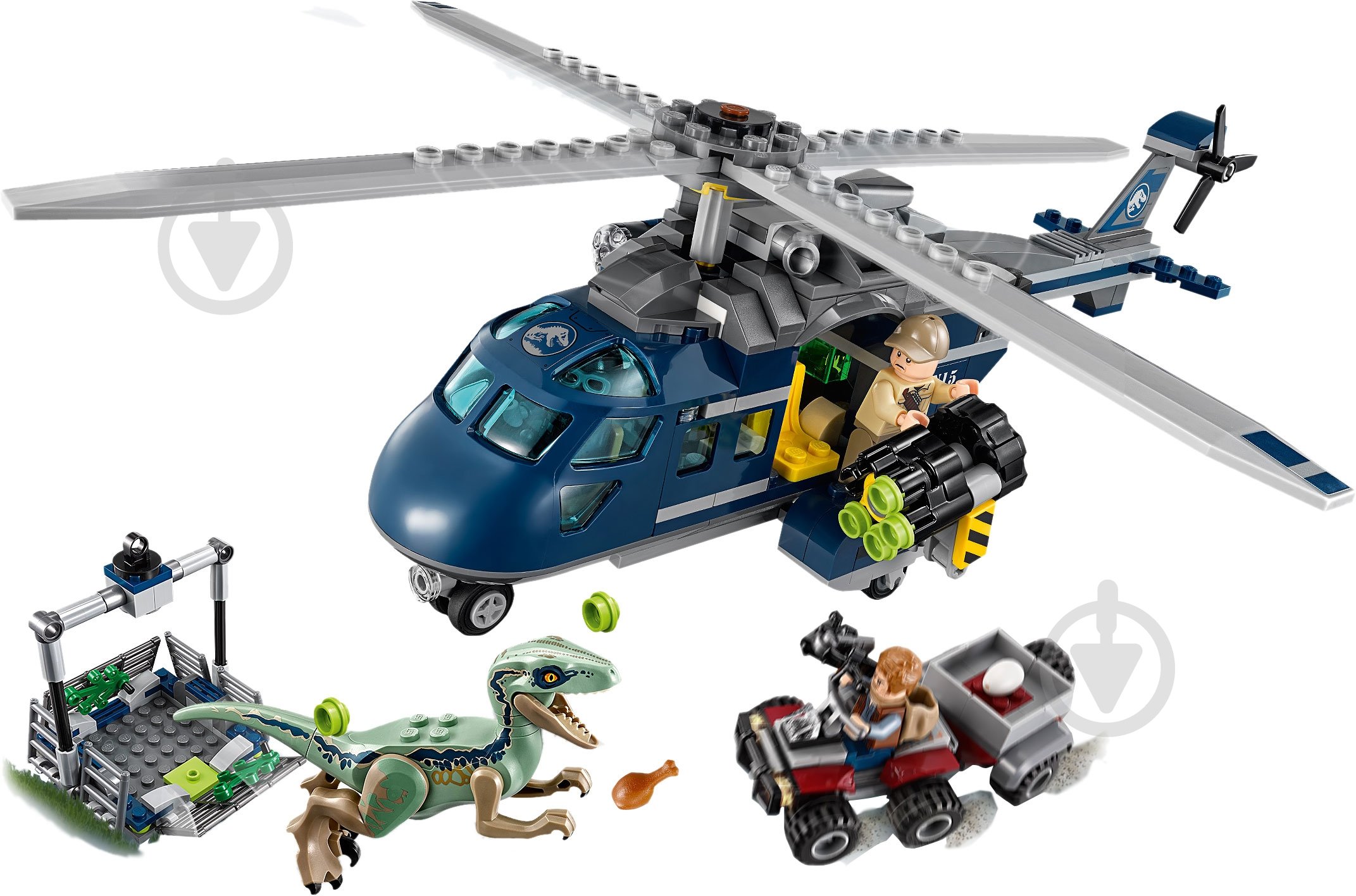 Конструктор LEGO Jurassic World Погоня за Блу на вертольоті 75928 - фото 3