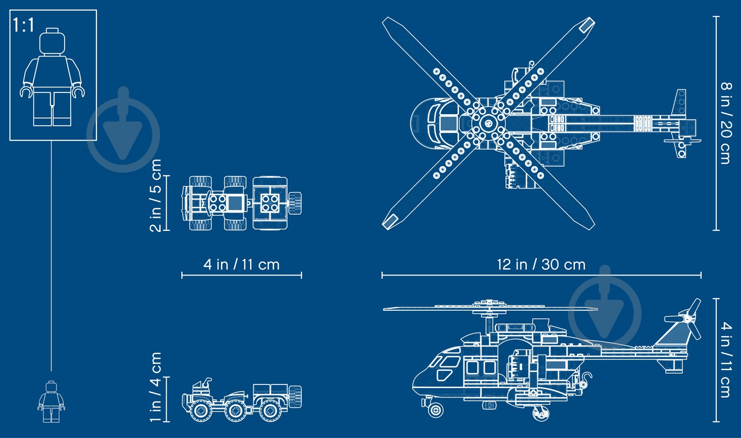 Конструктор LEGO Jurassic World Погоня за Блу на вертольоті 75928 - фото 9