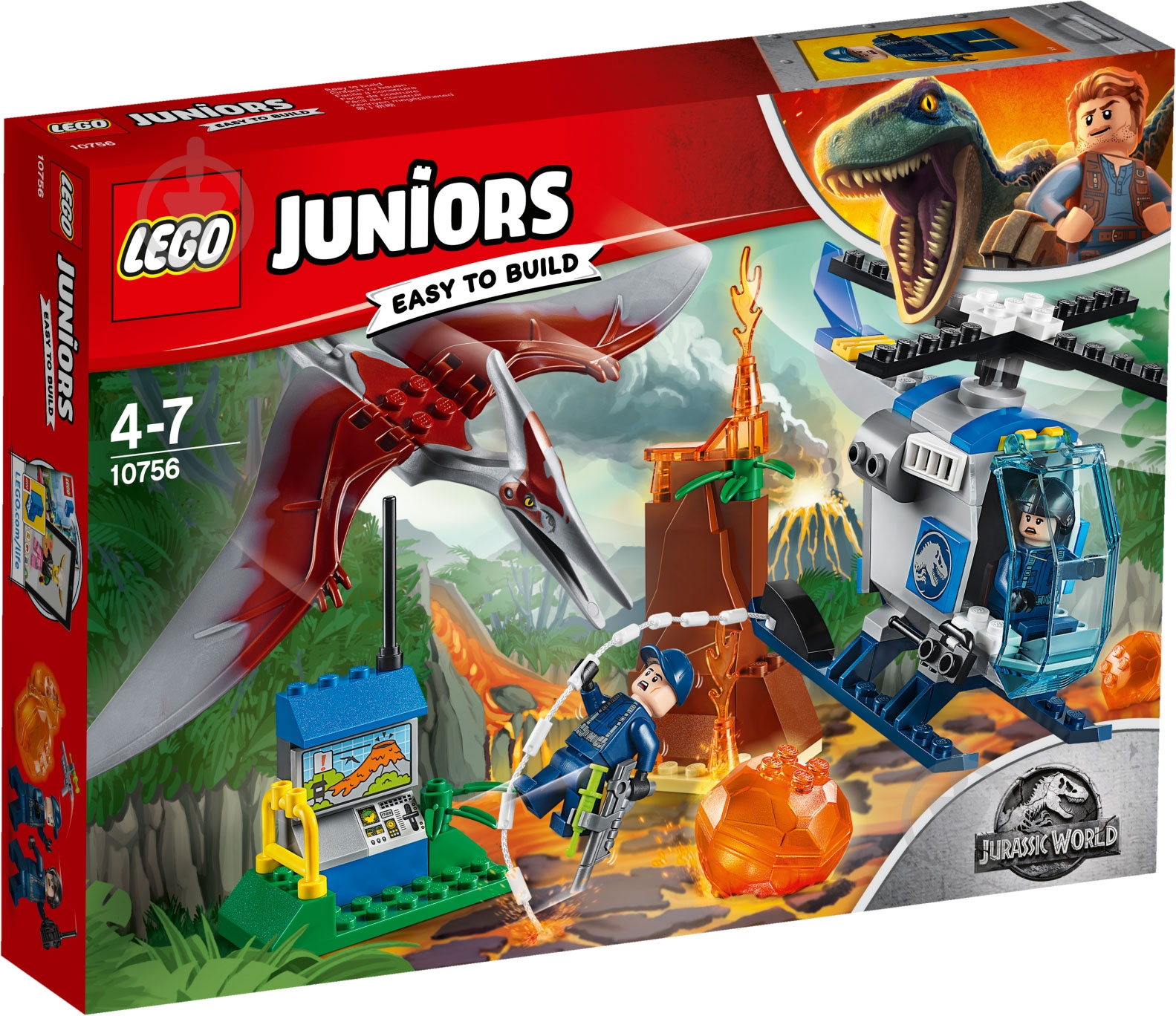 Конструктор LEGO Juniors Побег птеранодона 10756 - фото 1 Конструктор LEGO Juniors Побег птеранодона 10756 - фото 1